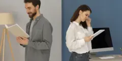 اكتشف الفرق بين الموظف المنتج والمشغول