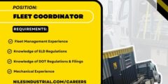 وظائف Fleet Coordinator – شركة Niles – أمريكا 2025