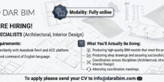 وظائف BIM Architects وInterior Designers عن بُعد