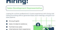 ممثل تطوير مبيعات (Sales Development Representative) – عمّان